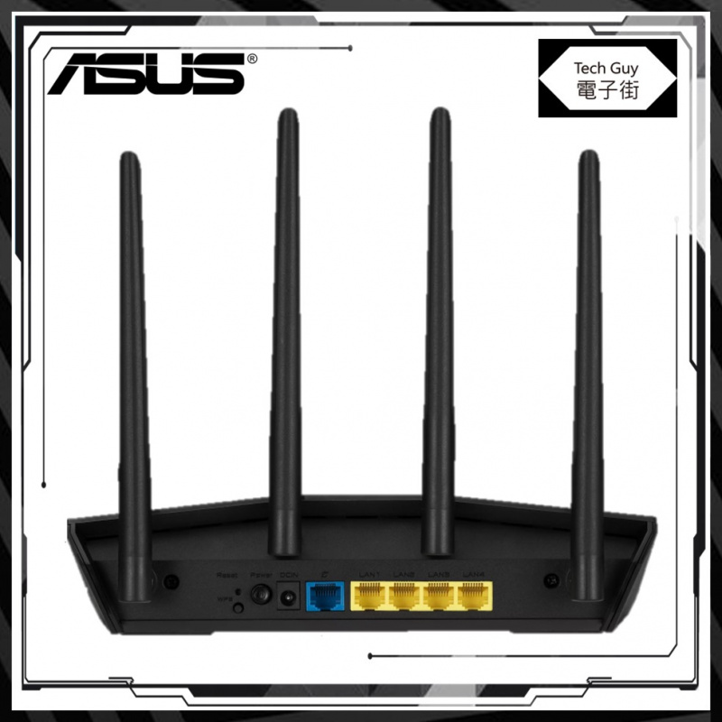 ASUS【RT-AX55 AX1800】Dual Band WiFi 6 路由器 [黑/白色]