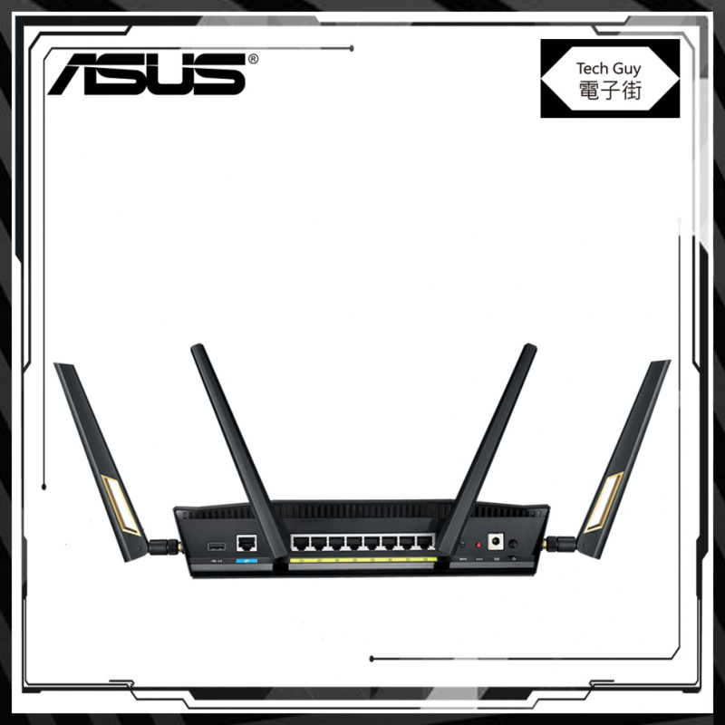 ASUS【RT-AX88U AX6000】Dual Band WiFi 6 電競路由器