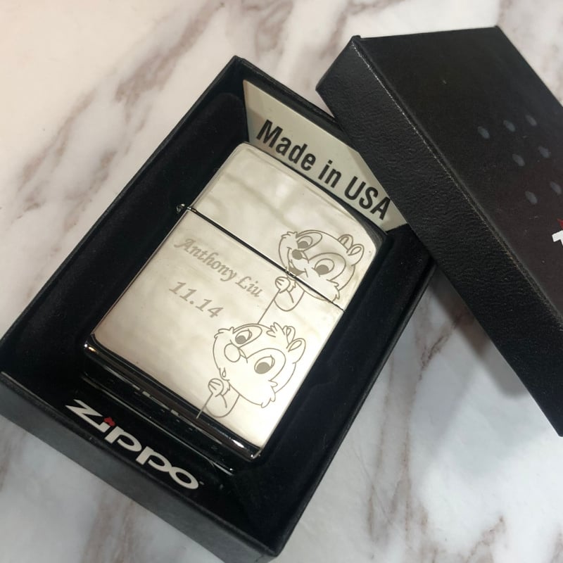 Zippo刻字火機(光面)