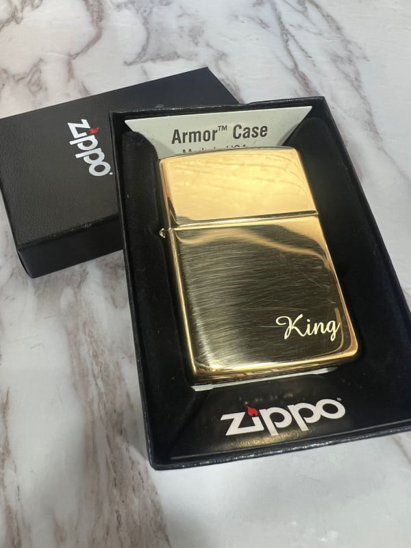 Zippo刻字火機(光面)