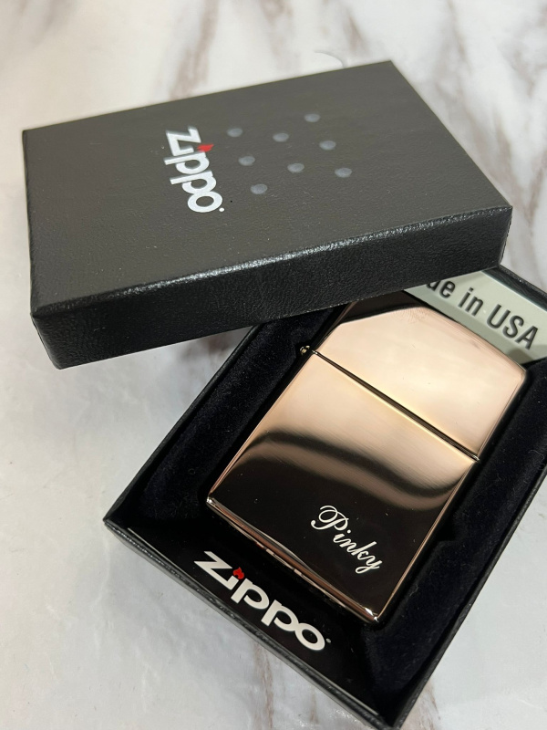 Zippo刻字火機(光面)