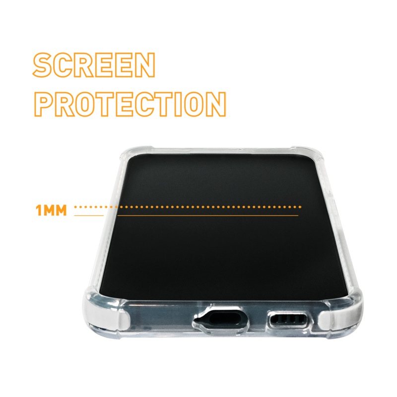 ARMOR Samsung Galaxy S22+ / S22 Classics TPU 電話保護殼_水晶透明/灰帶