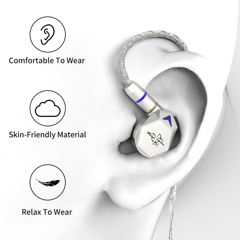 BGVP Melody 韵 入耳式動圈耳機  黑色配麥克風mic版本