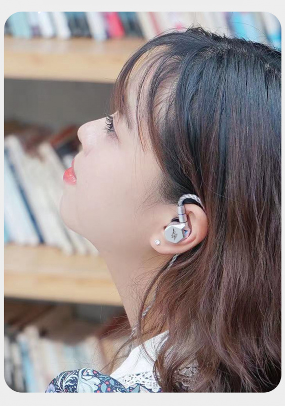 BGVP Melody 韵 入耳式動圈耳機   銀色配3.5 mic版本