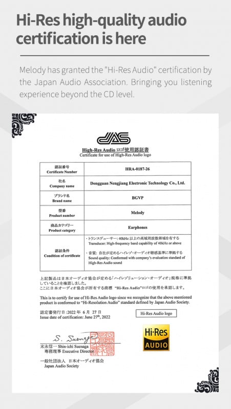 BGVP Melody 韵 入耳式動圈耳機   銀色配3.5 mic版本