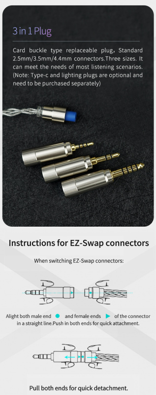 BGVP Melody 韵 入耳式動圈耳機   銀色配2.5+3.5+4.4 版本