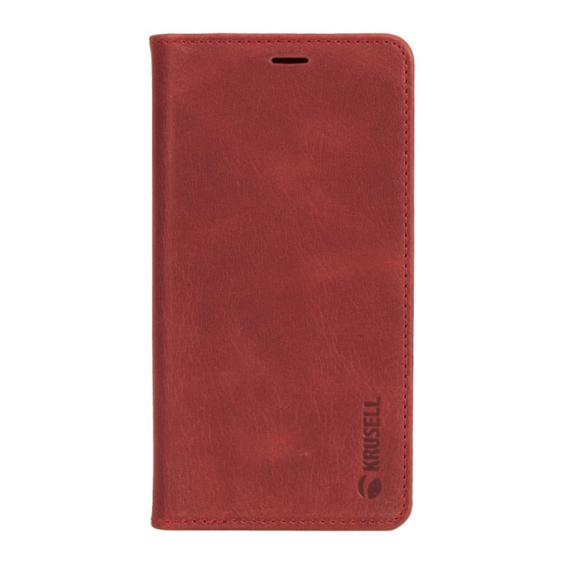 Krusell Sunne 4 Card FolioWallet for iPhone X/XS Leather Case (4卡對開式錢包手機保護套)- Red (KSE-61447)