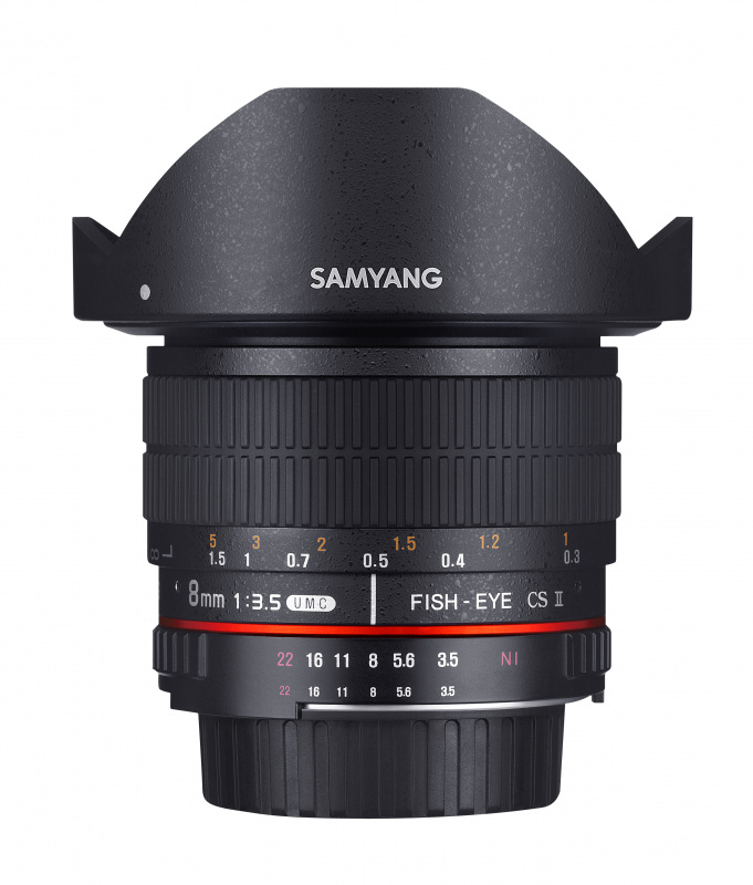 Samyang 8mm F3.5 UMC Fish-Eye CS II APS-C (Canon EF) 森養手動對焦魚眼鏡頭 (香港行貨)