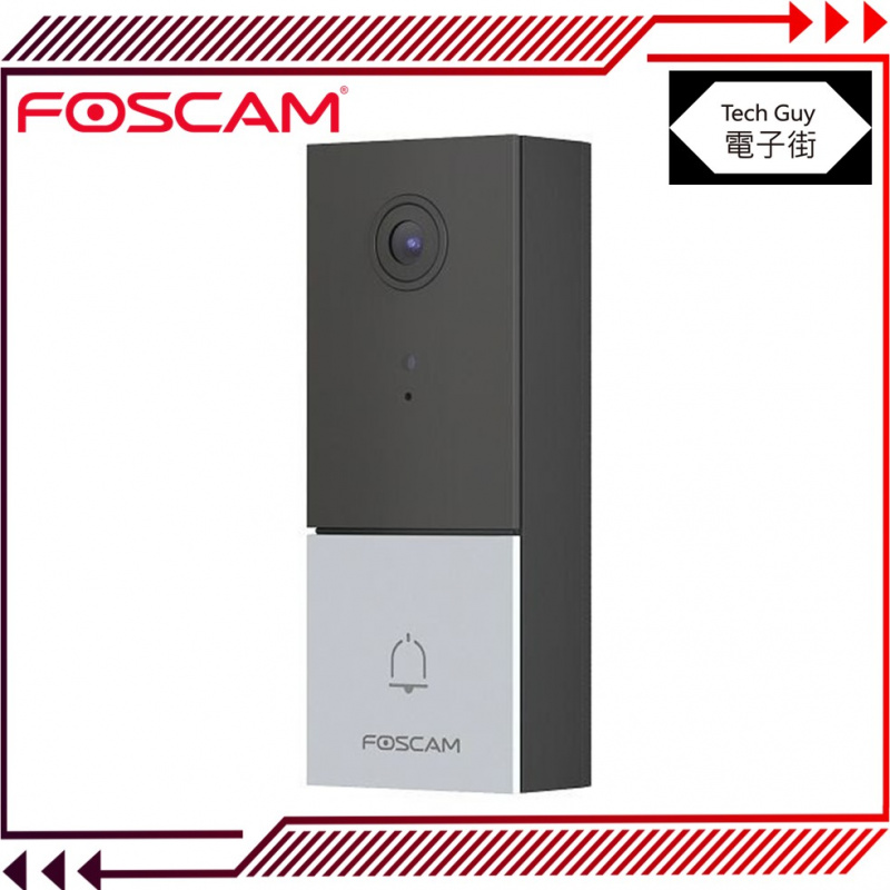 Foscam【VD1】2K WiFI Ai 視像智能門鈴 Doorbell