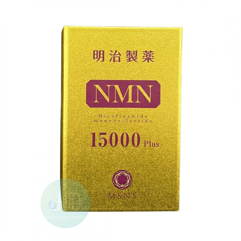 明治製藥 - NMN 15000 Plus 最新升級配方高純度99.6%+ Q10+维生素C+維他命E 逆齡抗衰老 修復細胞 促進生髮 改善睡眠 全方位改善身體機能 (90粒 x 2盒)