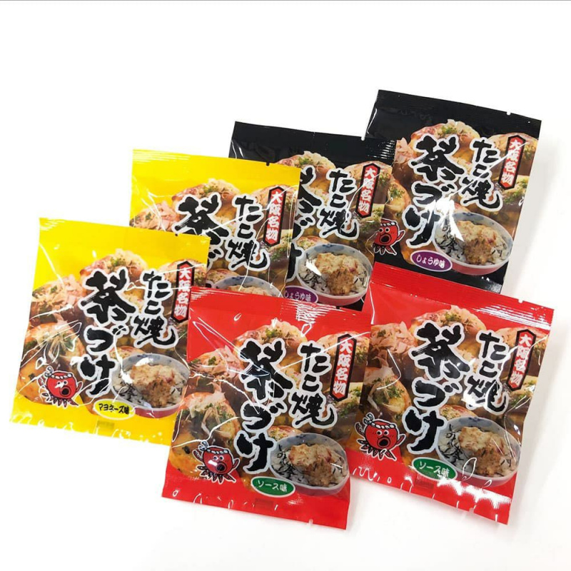 日本 大阪土產 Takobee 3味茶漬送飯 章魚燒米餅禮盒 (1盒6包)【市集世界 - 日本市集】