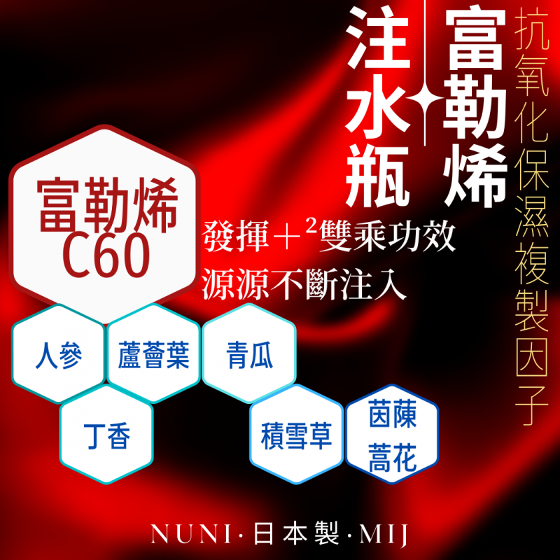 nuni - 【童顏穿梭機】GENIC60 水溶性富勒烯面膜 (100毫升)