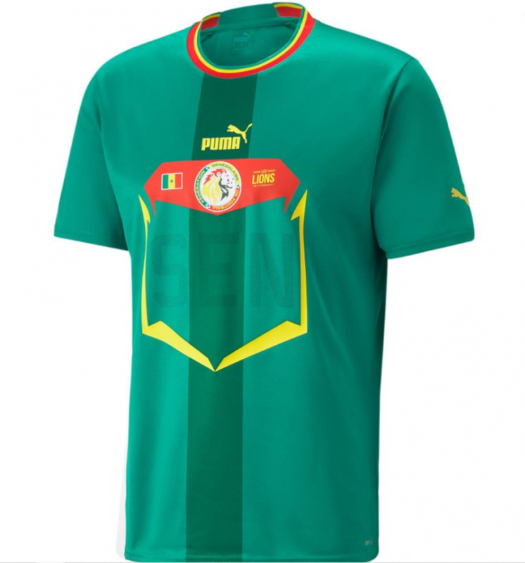 Puma Senegal 塞內加爾 2022-23 作客球迷版球衣 (附字章選項)