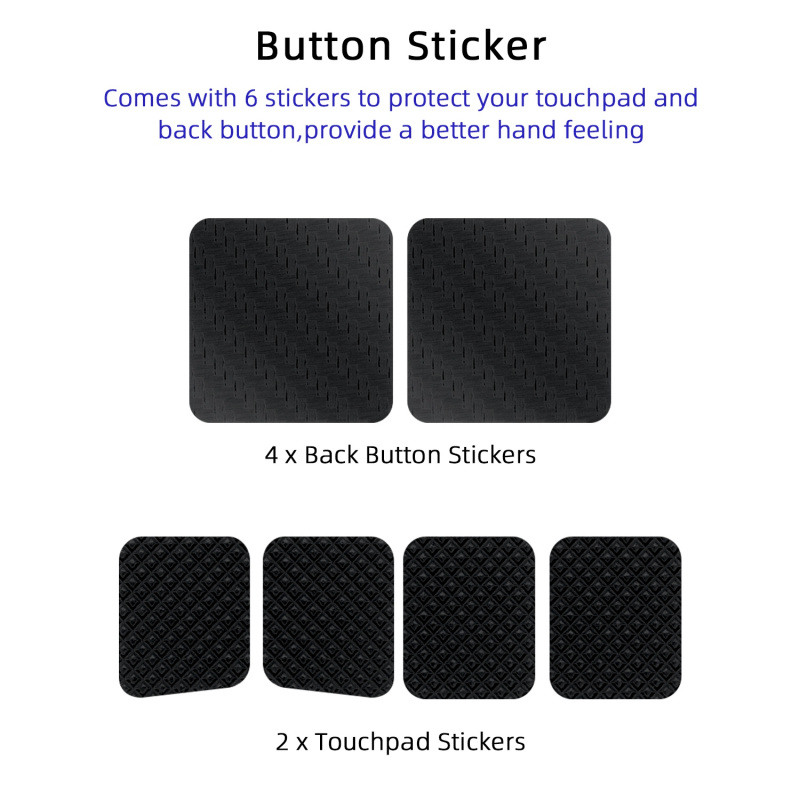 Steam Deck/Steam Deck OLED保護套連背鍵/觸控保護貼紙