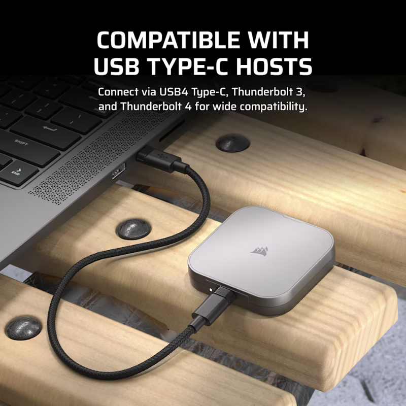 CORSAIR EX400U 2TB USB4 External SSD (CO-SSD-EX400U2TB)