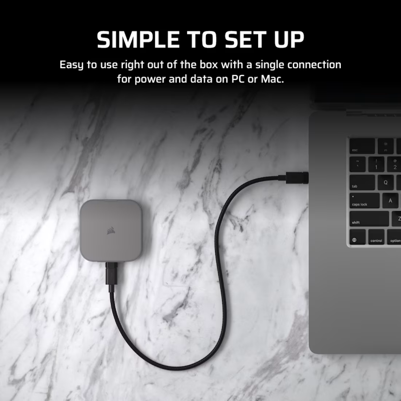 CORSAIR EX400U 2TB USB4 External SSD (CO-SSD-EX400U2TB)