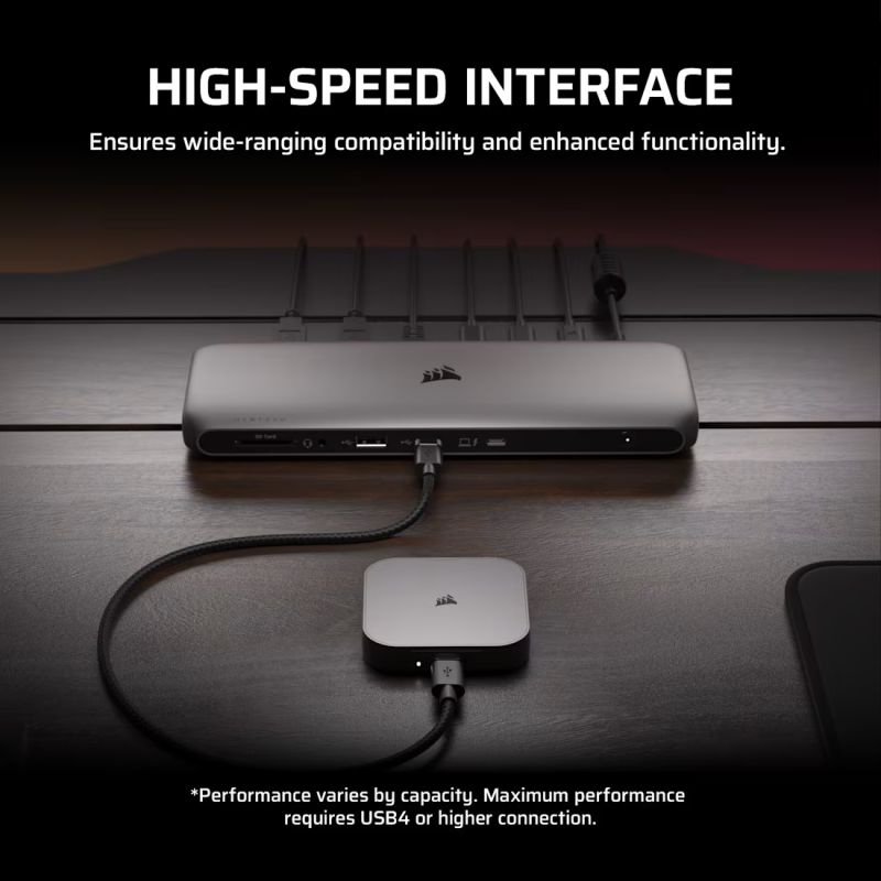 CORSAIR EX400U 2TB USB4 External SSD (CO-SSD-EX400U2TB)