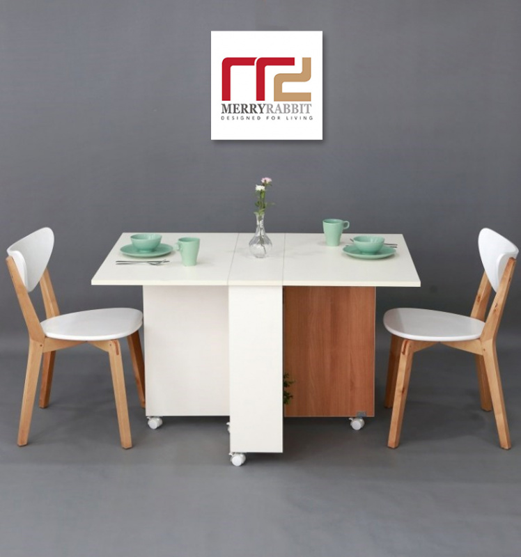MerryRabbit - 1.4m移動版摺疊餐桌WT043-4W