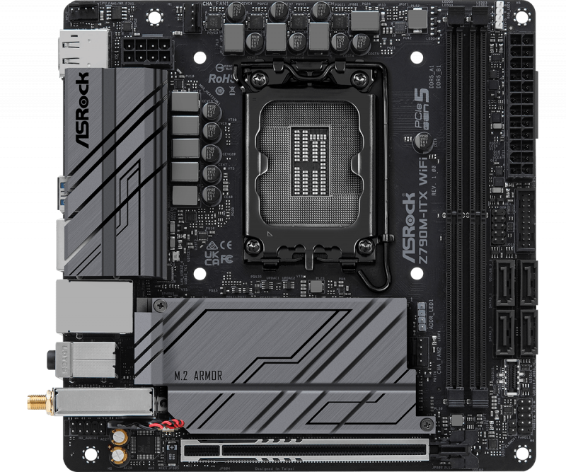 ASROCK Z790M-ITX WIFI DDR5 ITX MOTHERBOARD [現金優惠 $1799]