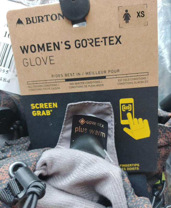 Burton Gore-Tex Gore Plus Warm 2-in-1 Glove XS size