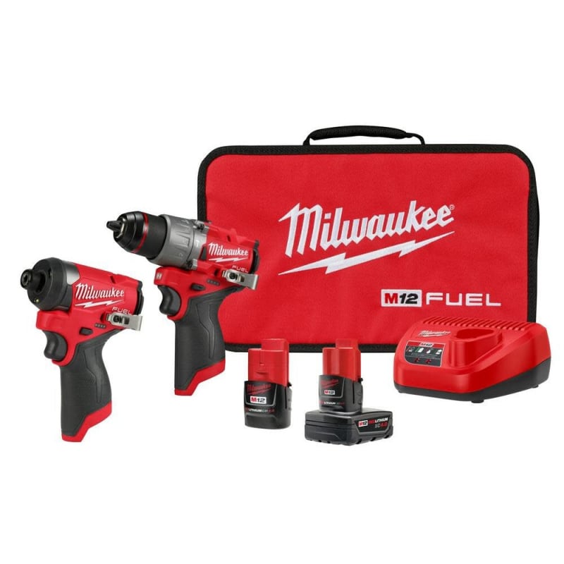 新款第 3 代 Milwaukee M12 FUEL 2件工具組合套裝+2.0AH電池*1（現貨發售）