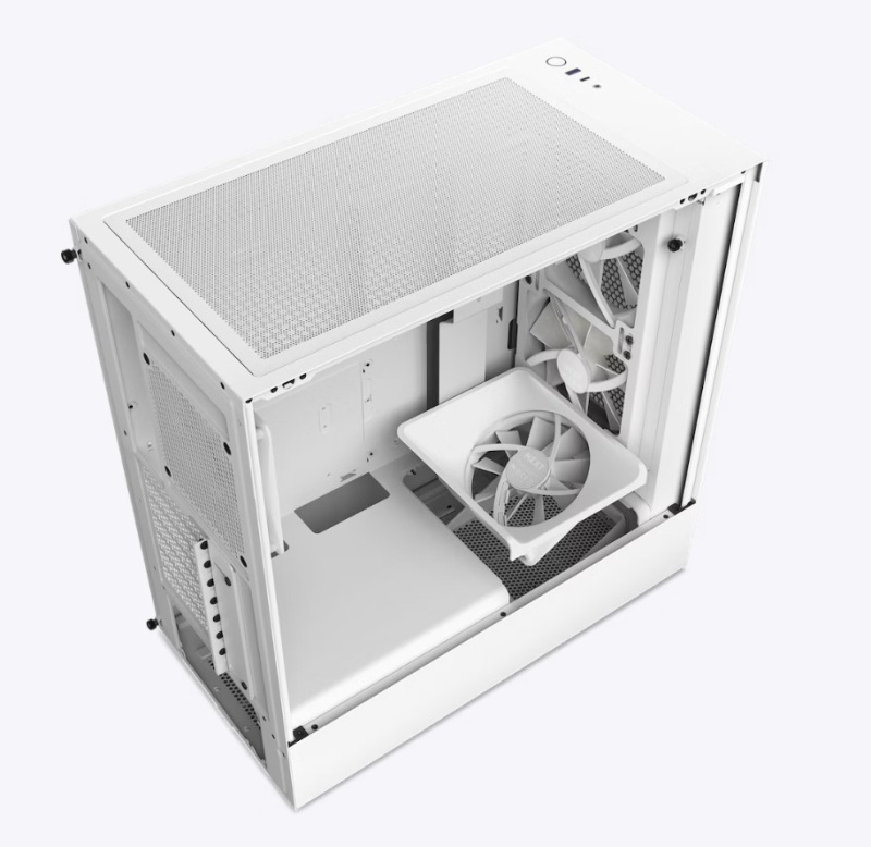 NZXT H5 Flow RGB Compact ATX Mid-Tower with RGB Fans NZXT H5 Flow RGB Compact ATX Mid-Tower with RGB Fans