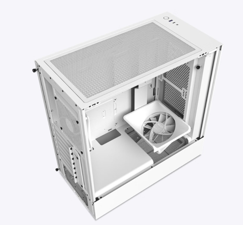 NZXT H5 Flow Compact Mid-tower Airflow Case ( Black / White ) NZXT H5 Flow Compact Mid-tower Airflow Case ( Black / White )