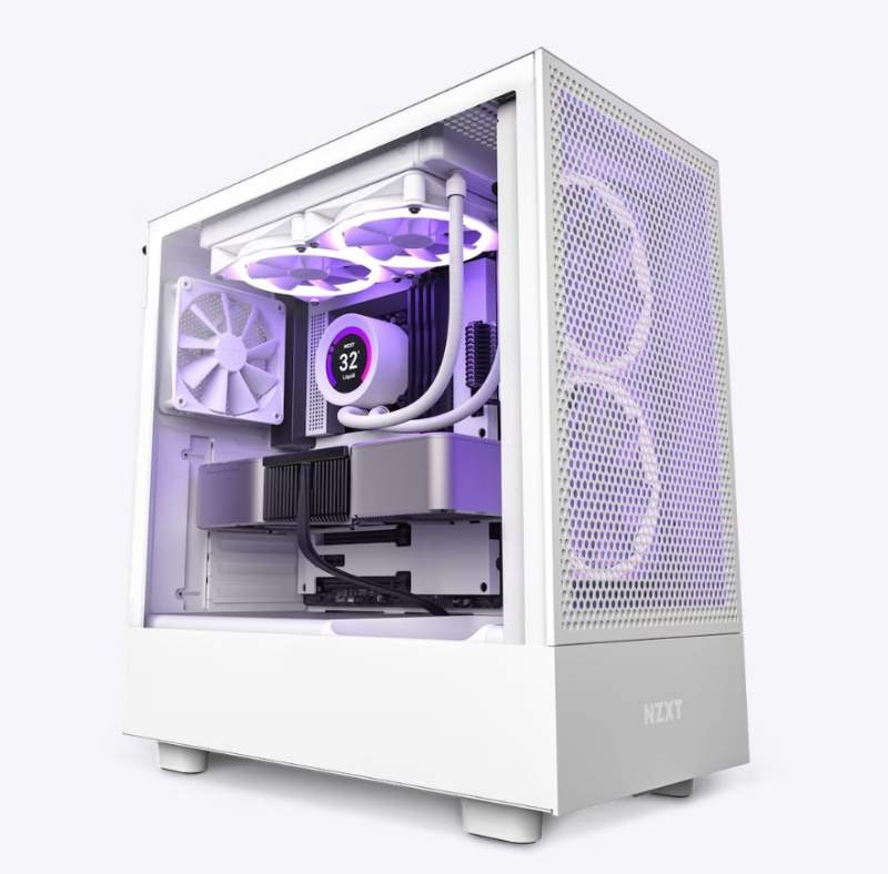 NZXT H5 Flow Compact Mid-tower Airflow Case ( Black / White ) NZXT H5 Flow Compact Mid-tower Airflow Case ( Black / White )