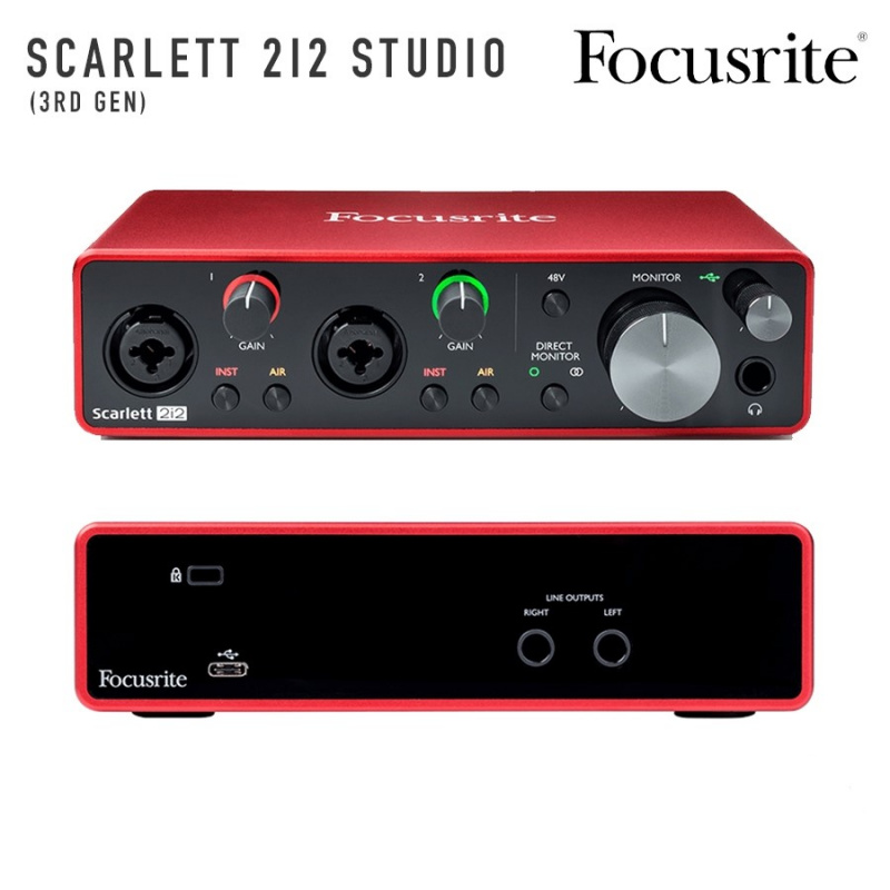 Focusrite Scarlett 2i2 Studio 3rd Gen Studio Pack
