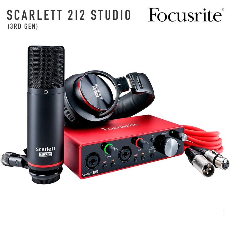 Focusrite Scarlett 2i2 Studio 3rd Gen Studio Pack