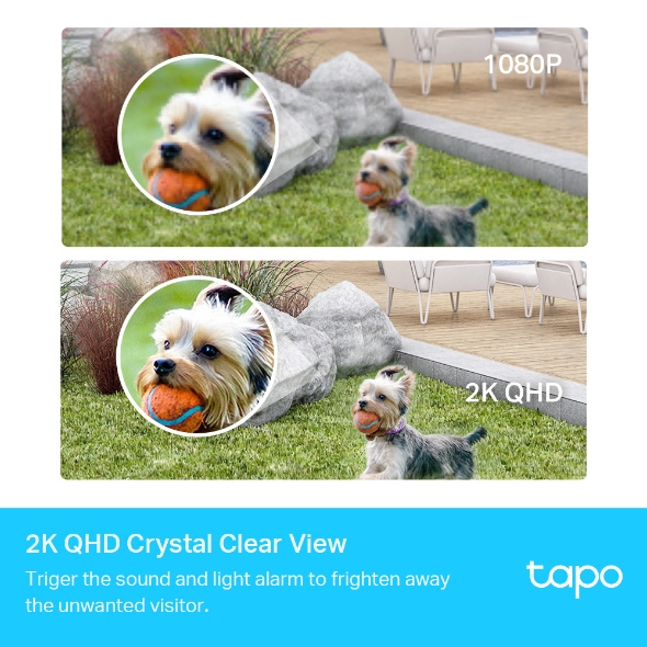 Tp-link【Tapo C420S2】WiFi 2K 充電戶外攝影機 [2鏡裝]
