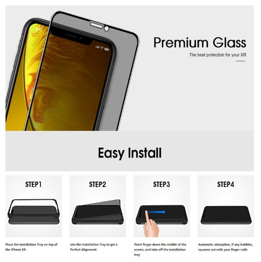 AOE - Apple iPhone 11 保護貼3片裝高清全屏防窺保護貼+貼膜神器 Screen Protector