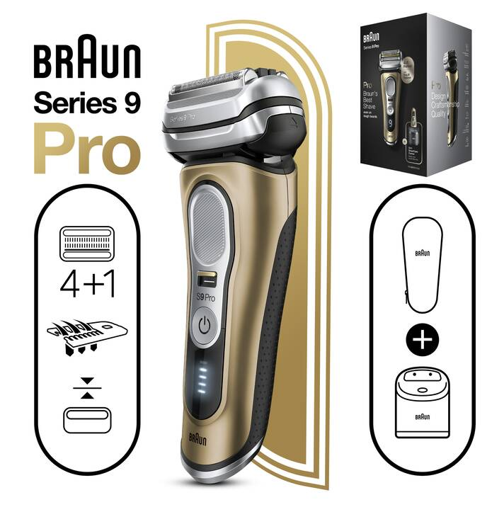 Braun 百靈 Series 9 Pro 乾濕兩用電鬚刨 9469cc 金色 【全港免運】