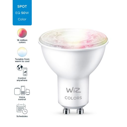 WiZ【GU10 4.7W】藍芽&WiFi 智能燈泡 (黃白光+彩光)