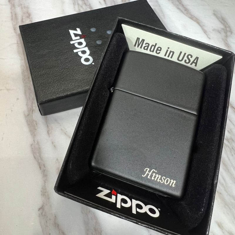 Zippo刻字火機(啞面)