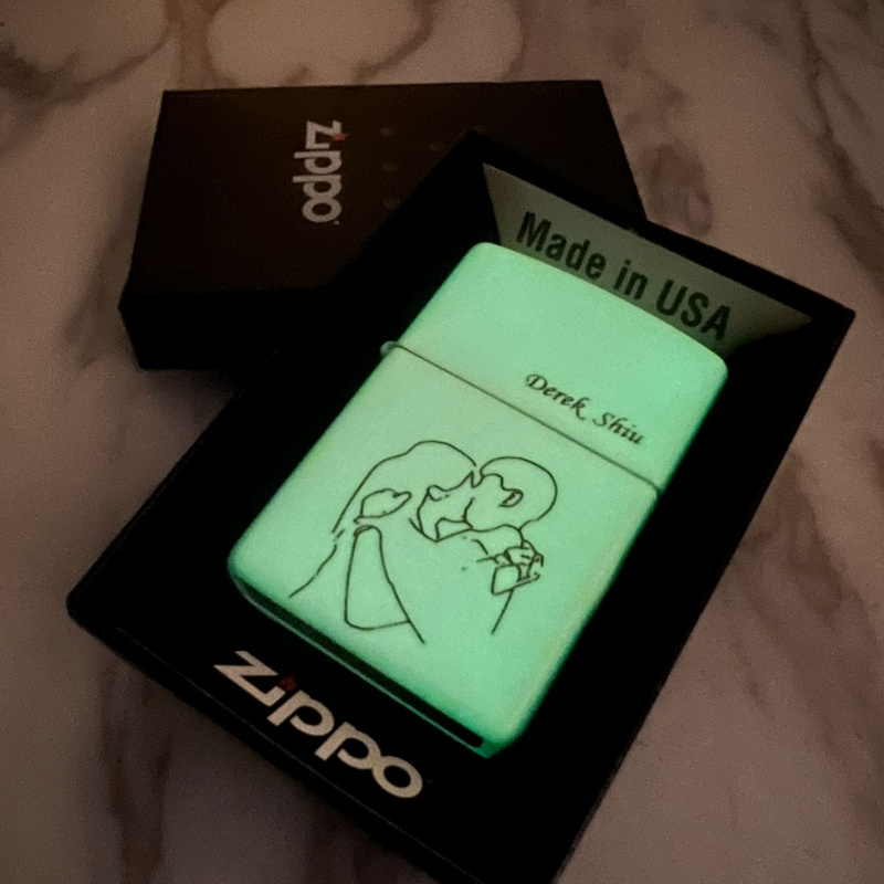 Zippo刻字火機(啞面)