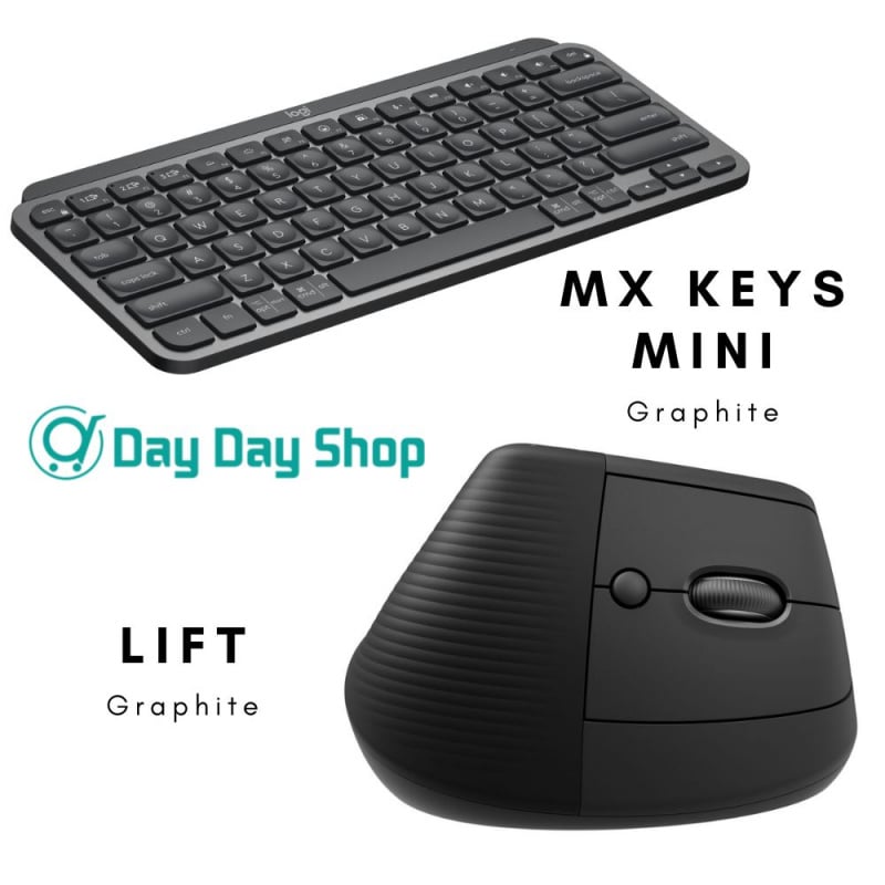 【高階鍵盤滑鼠套裝】Logitech -  LIFT 人體工學垂直滑鼠 及 MX KEYS MINI高階無線鍵盤