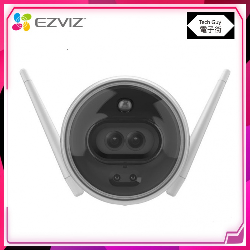 Ezviz 螢石【C3X】1080p 雙鏡頭 燈光戶外攝影機
