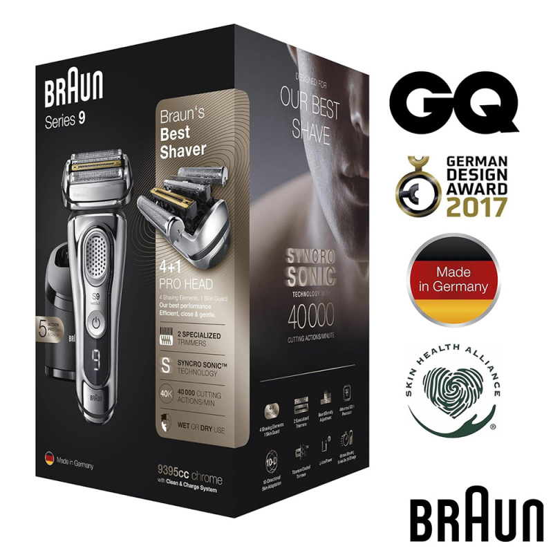 Braun 百靈 Series 9 9395CC 乾濕兩用電鬚刨 (平行進口 原裝正貨)