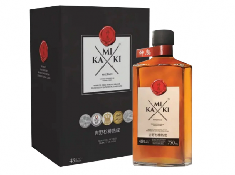 Kamiki Maltage Whisky in Cedar Casks with Gift box 神息吉野杉樽熟成 禮盒裝750ml