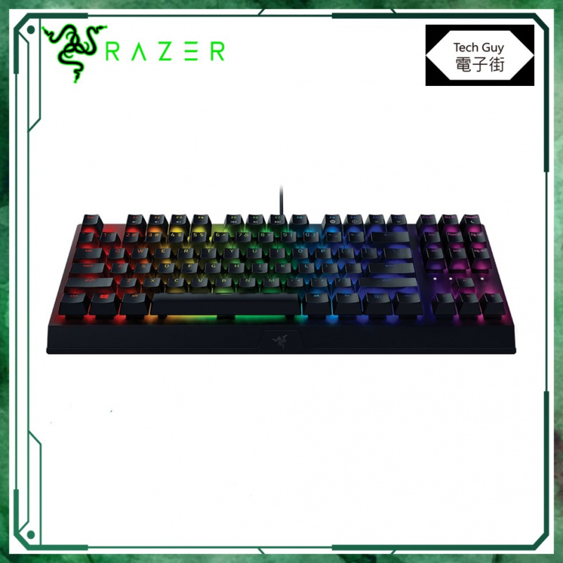Razer【BlackWidow V3 Tenkeyless】機械式電競鍵盤 (綠軸/黃軸)