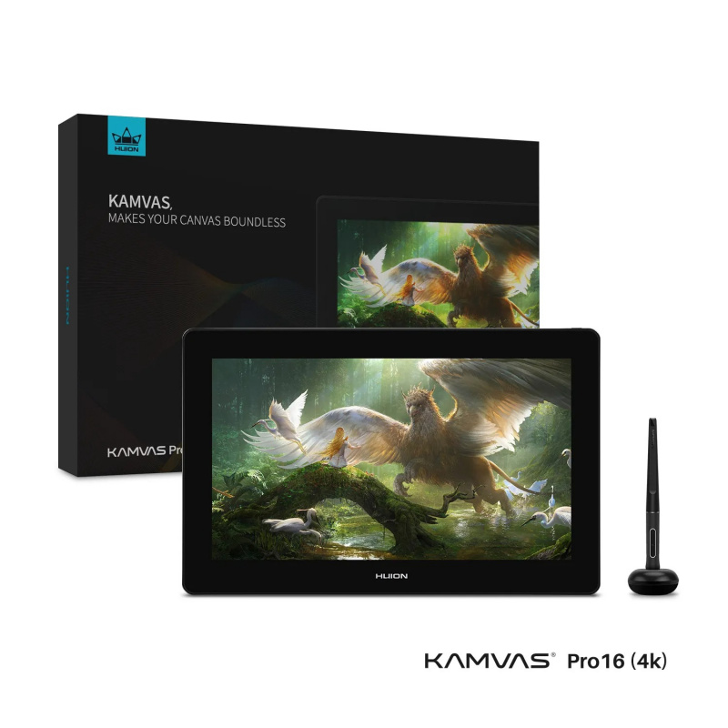 Huion【Kamvas Pro 16 4K】專業數位繪圖顯示器
