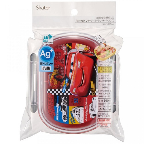Skater-迪士尼反斗車王銀離子AG+抗菌兒童便當盒兒童午餐盒飯盒360ml(日本直送&日本製造)