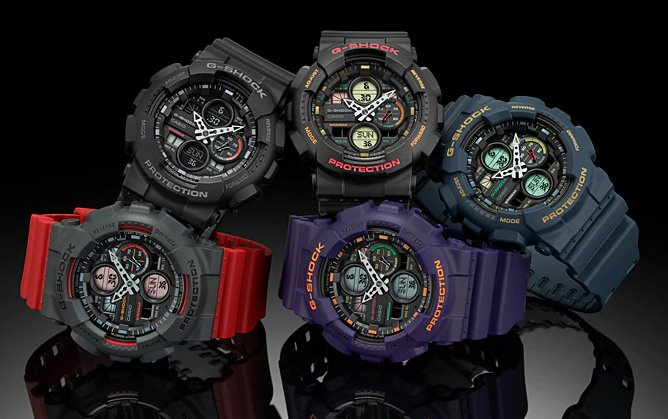 G-Shock GA-140系列 標準指針數碼雙重顯示手錶 [3色]