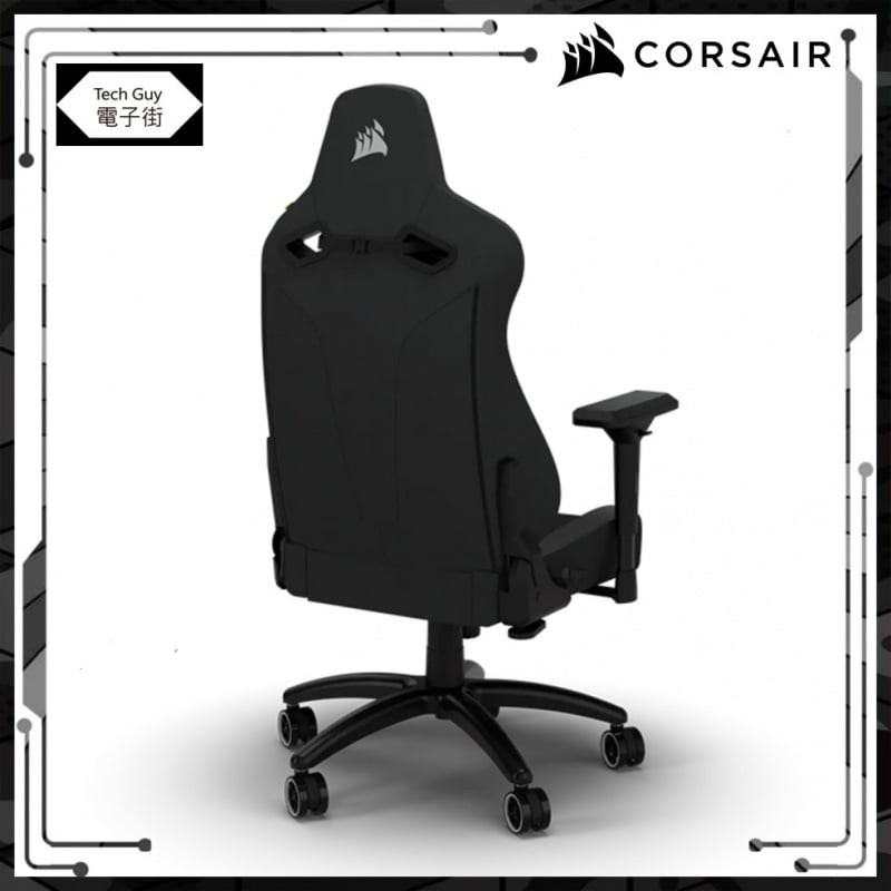 Corsair【TC200】電競椅 [Fabric/Leatherette] [黑色/灰白色]