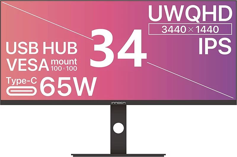INNOCN 34吋 21:9 Ultrawide LCD 顯示器 34C1Q