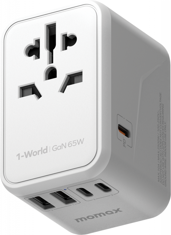 MOMAX 1-World 65W GaN 方便式旅行插座 [UA8]