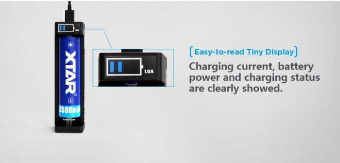 {MPower} XTAR MC1 Plus USB Charger 鋰電池 充電器 (For 18650 / 26650 / 16340) - 原裝行貨