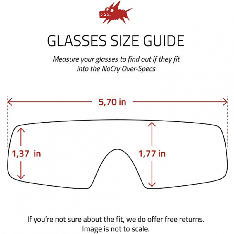 NoCry(意大利品牌) - 眼鏡適用環繞式防UV防飛濺護目鏡 (ANSI Z87, CSA Z94.3 & OSHA 認證)