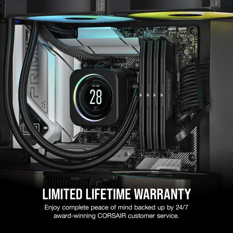 Corsair VENGEANCE® 32GB (2x16GB) DDR5 DRAM 6400MT/s C32 Memory Kit — Black / White ( CMK32GX5M2B6400Z32 / CMK32GX5M2B6400Z32W )